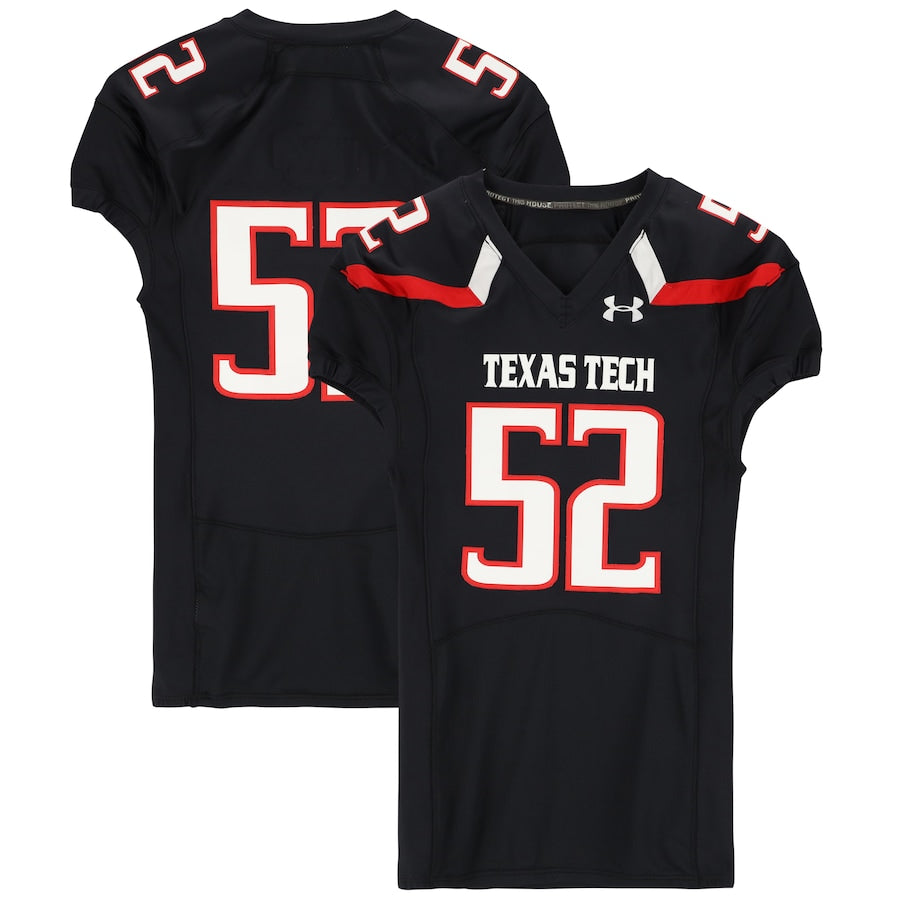 Texas Tech Red Raiders Team-Issued #52 Black Jersey from the 2016 NCAA Football Season