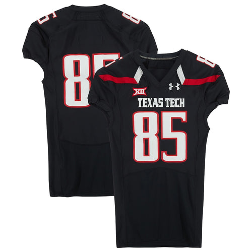Texas Tech Red Raiders Team-Issued #85 Black Jersey from the 2016 NCAA Football Season