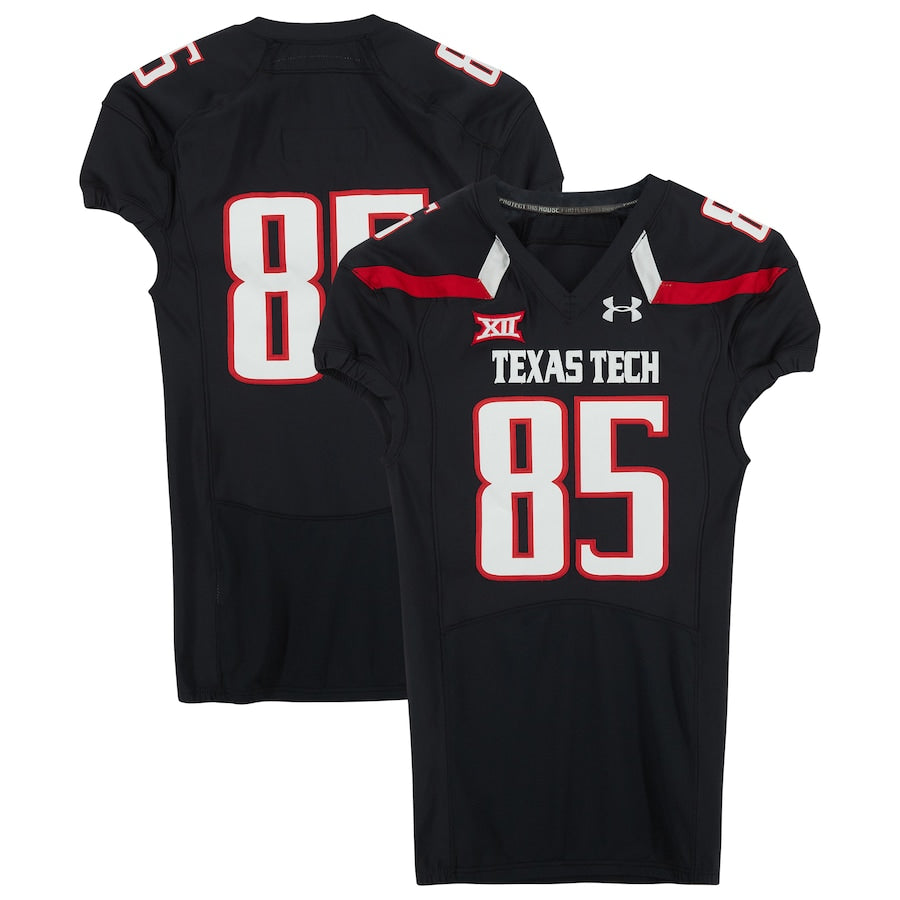 Texas Tech Red Raiders Team-Issued #85 Black Jersey from the 2016 NCAA Football Season