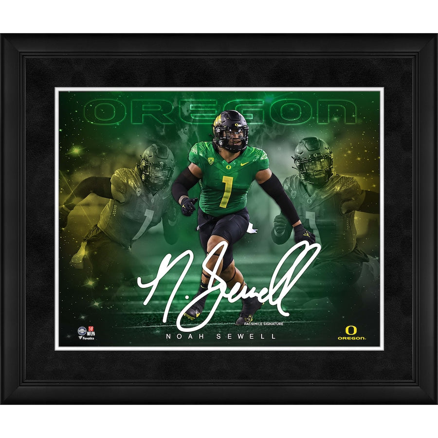 Noah Sewell Oregon Ducks Framed 16'' x 20'' Stars of the Game Collage