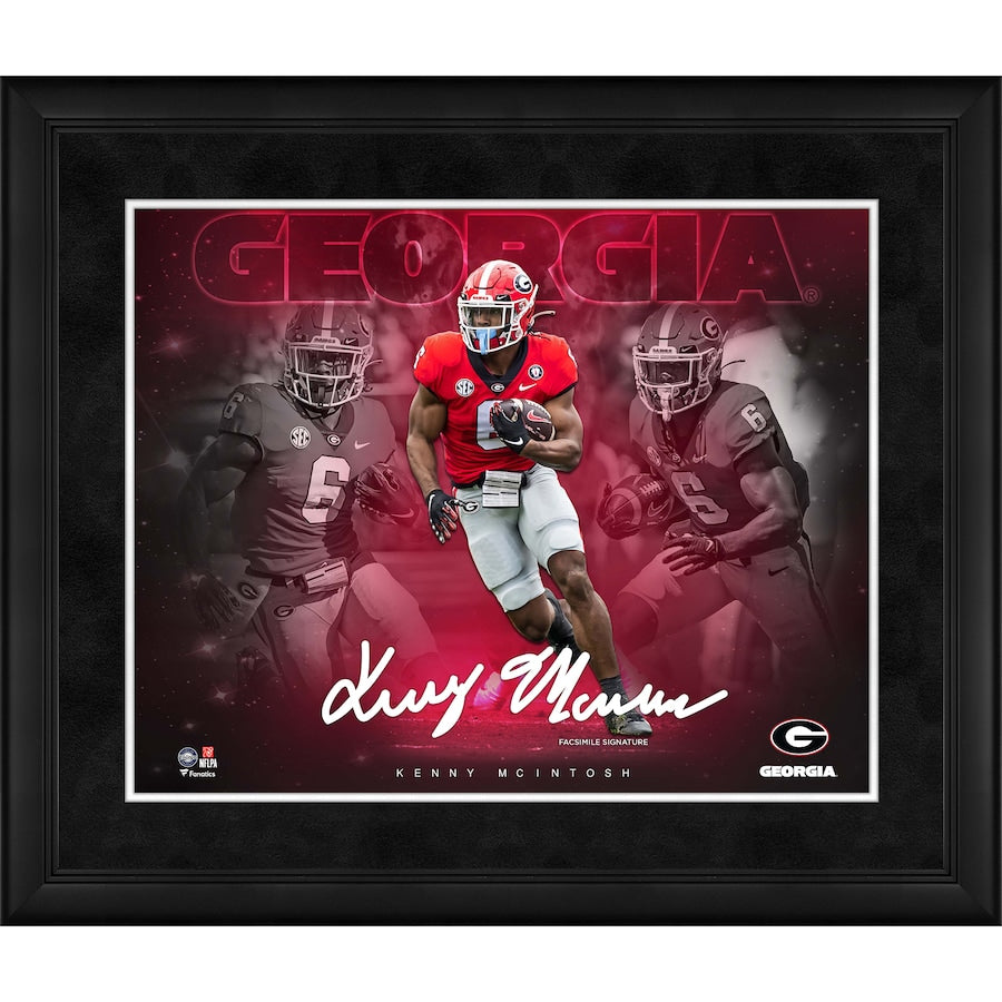 Kenny McIntosh Georgia Bulldogs Framed 16'' x 20'' Stars of the Game Collage