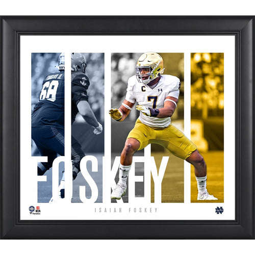 Isaiah Foskey Notre Dame Fighting Irish Framed 15'' x 17'' Player Collage