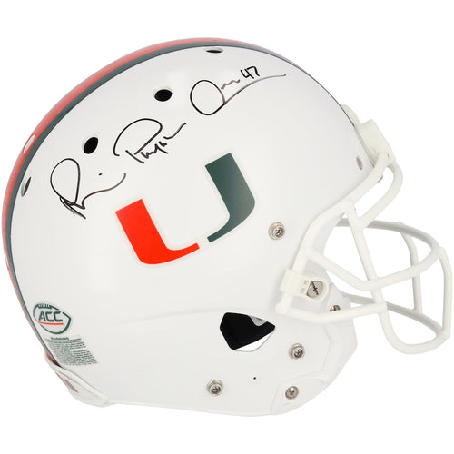 Michael Irvin Miami Hurricanes Autographed Team-Issued White Helmet
