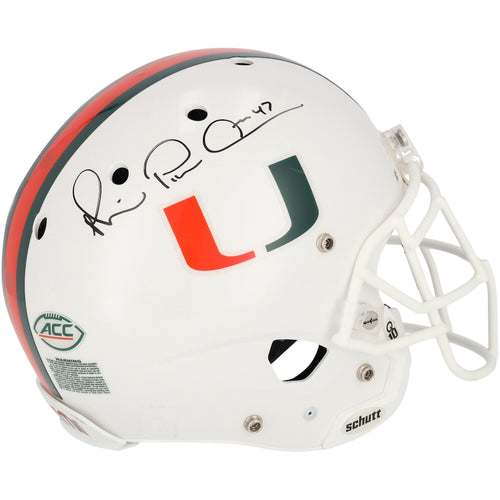 Michael Irvin Miami Hurricanes Autographed Team-Issued White Helmet