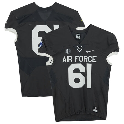 Air Force Falcons Team-Issued #61 Gray Jersey from the 2018 NCAA Football Season