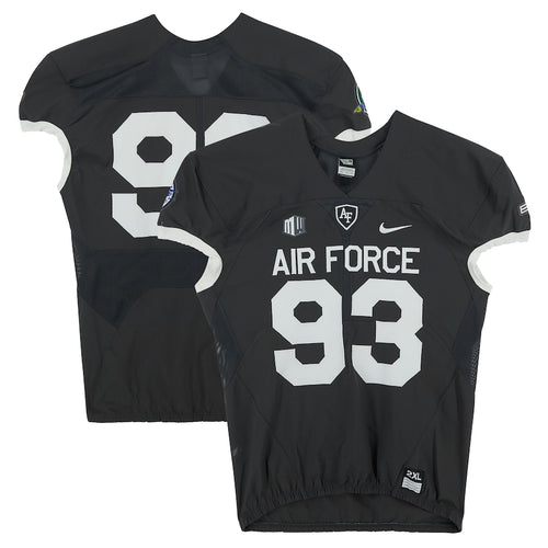 Air Force Falcons Team-Issued #93 Gray Jersey from the 2018 NCAA Football Season