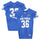 Air Force Falcons Team-Issued #36 Royal Jersey with 70th Anniversary Patch from the 2017 NCAA Football Season