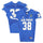 Air Force Falcons Team-Issued #38 Royal Jersey with 70th Anniversary Patch from the 2017 NCAA Football Season