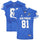 Air Force Falcons Team-Issued #81 Royal Jersey with 70th Anniversary Patch from the 2017 NCAA Football Season