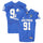 Air Force Falcons Team-Issued #91 Royal Jersey with 70th Anniversary Patch from the 2017 NCAA Football Season