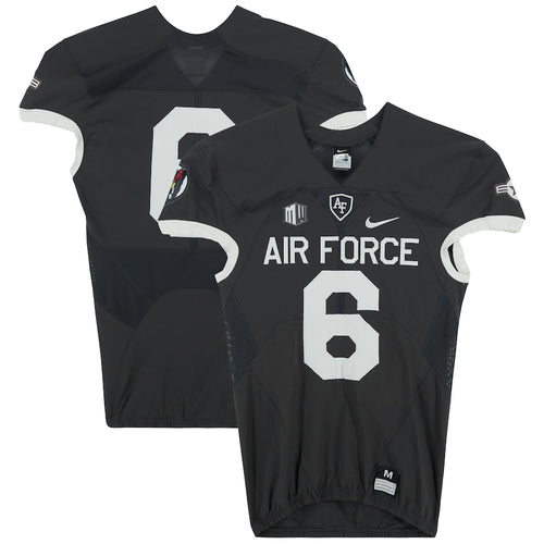 Air Force Falcons Team-Issued #6 Gray Jersey from the 2018 NCAA Football Season