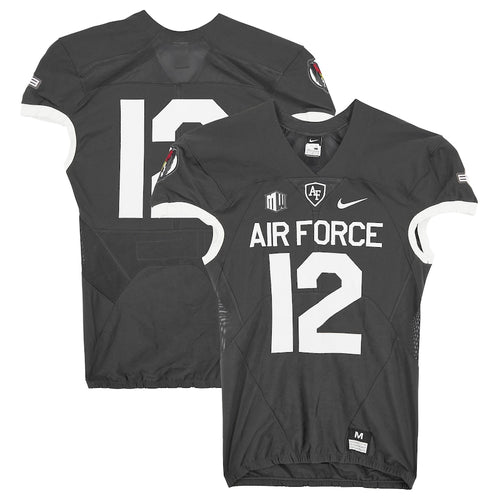 Air Force Falcons Team-Issued #12 Gray Jersey from the 2018 NCAA Football Season