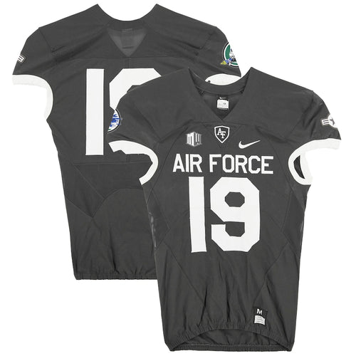 Air Force Falcons Team-Issued #19 Gray Jersey from the 2018 NCAA Football Season