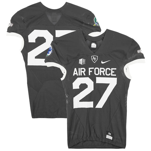 Air Force Falcons Team-Issued #27 Gray Jersey from the 2018 NCAA Football Season