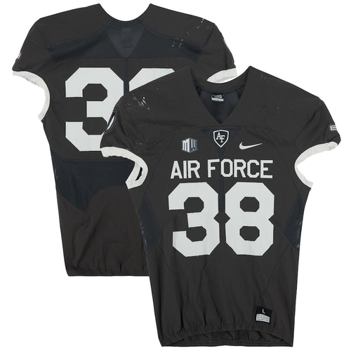 Air Force Falcons Team-Issued #38 Gray Jersey from the 2018 NCAA Football Season