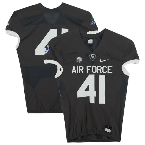 Air Force Falcons Team-Issued #41 Gray Jersey from the 2018 NCAA Football Season