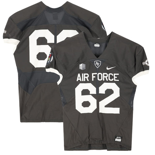 Air Force Falcons Team-Issued #62 Gray Jersey from the 2018 NCAA Football Season