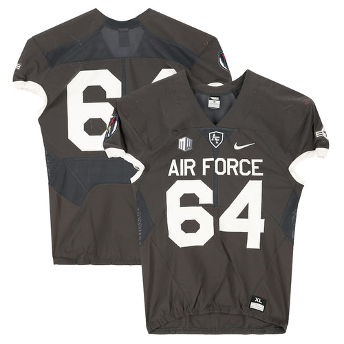 Air Force Falcons Team-Issued #64 Gray Jersey from the 2018 NCAA Football Season