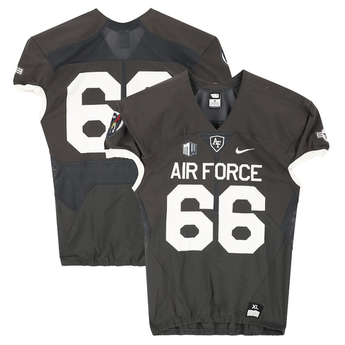 Air Force Falcons Team-Issued #66 Gray Jersey from the 2018 NCAA Football Season