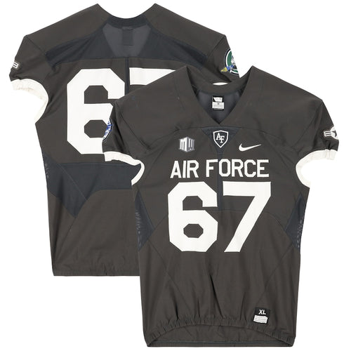 Air Force Falcons Team-Issued #67 Gray Jersey from the 2018 NCAA Football Season