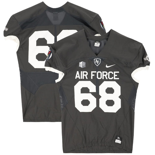 Air Force Falcons Team-Issued #68 Gray Jersey from the 2018 NCAA Football Season