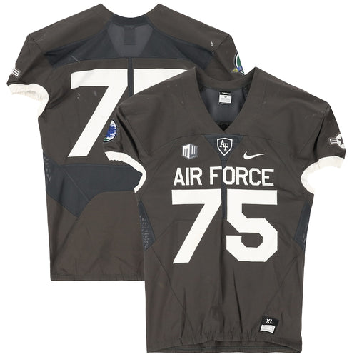 Air Force Falcons Team-Issued #75 Gray Jersey from the 2018 NCAA Football Season