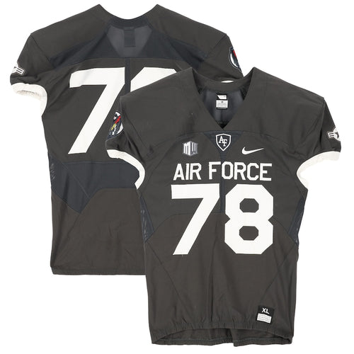 Air Force Falcons Team-Issued #78 Gray Jersey from the 2018 NCAA Football Season