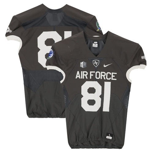 Air Force Falcons Team-Issued #81 Gray Jersey from the 2018 NCAA Football Season