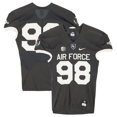 Air Force Falcons Team-Issued #98 Gray Jersey from the 2018 NCAA Football Season