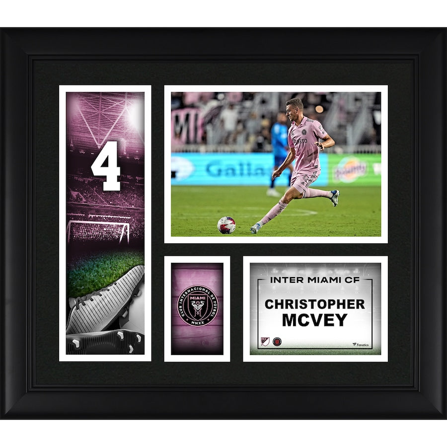 Christopher McVey Inter Miami CF Framed 15'' x 17'' Player Core Collage