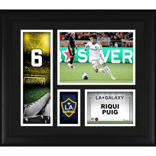 Riqui Puig LA Galaxy Framed 15'' x 17'' Player Core Collage