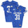 Air Force Falcons Team-Issued #31 Blue Jersey with 150 Patch from the 2019 NCAA Football Season