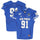 Air Force Falcons Team-Issued #91 Blue Jersey with 150 Patch from the 2019 NCAA Football Season