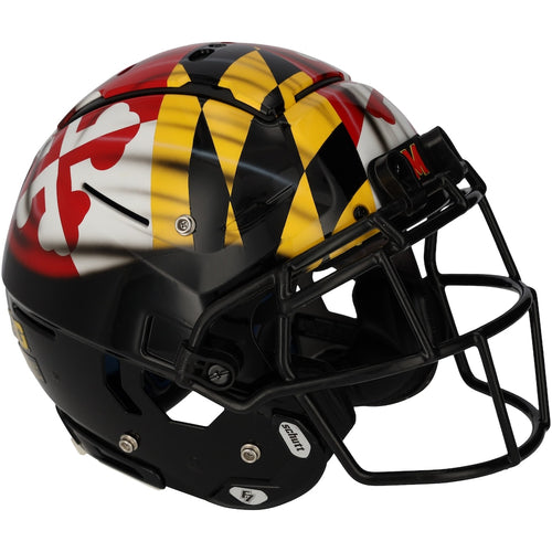 Maryland Terrapins Team-Issued Black Helmet from the 2021 NCAA Football Season - XJ05529527