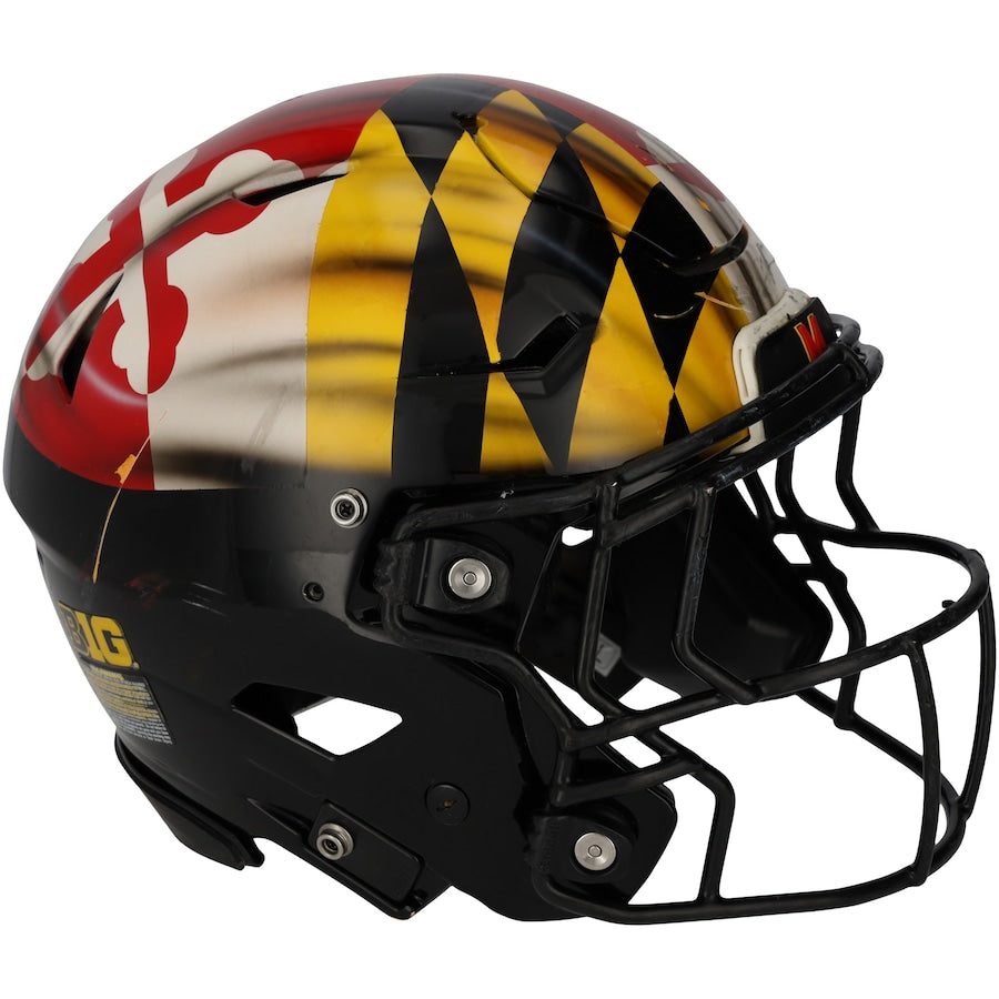 Maryland Terrapins Team-Issued Black Helmet from the 2021 NCAA Football Season - XJ05529529