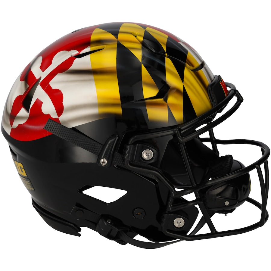 Maryland Terrapins Team-Issued Black Helmet from the 2021 NCAA Football Season - XJ05529535