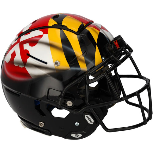 Maryland Terrapins Team-Issued Black Helmet from the 2021 NCAA Football Season - XJ05529537
