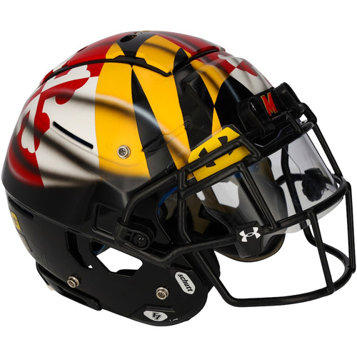 Maryland Terrapins Team-Issued Black Helmet from the 2021 NCAA Football Season - XJ05529541