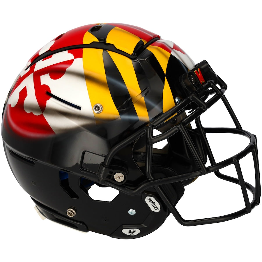 Maryland Terrapins Team-Issued Black Helmet from the 2021 NCAA Football Season - XJ05529550