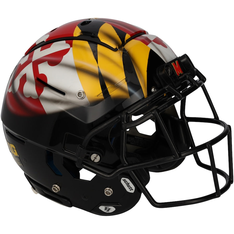 Maryland Terrapins Team-Issued Black Helmet from the 2021 NCAA Football Season - XJ05529588