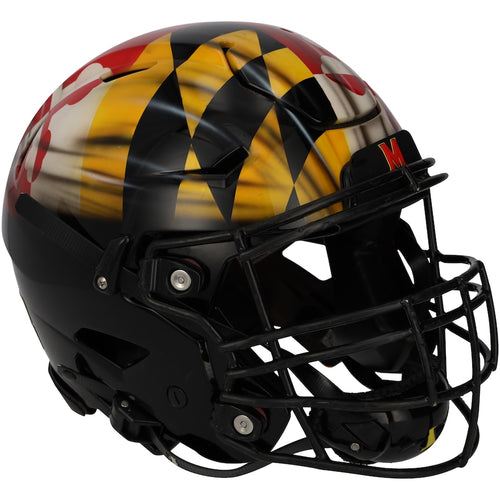 Maryland Terrapins Team-Issued Black Helmet from the 2021 NCAA Football Season - XJ05529612