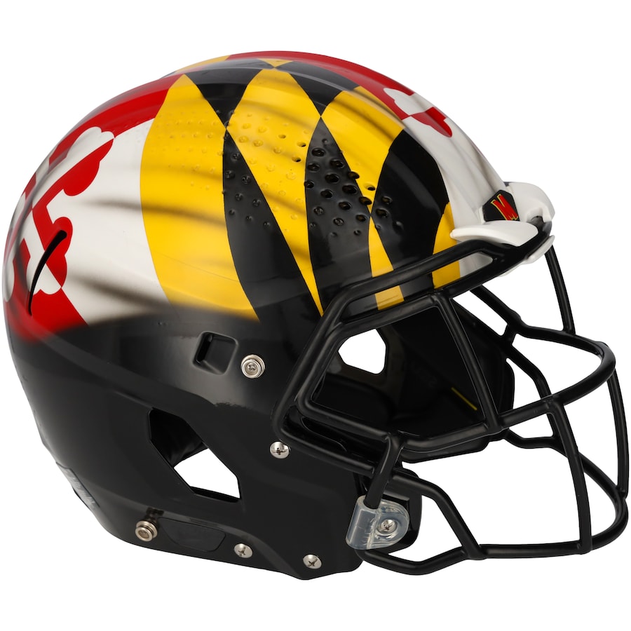 Maryland Terrapins Team-Issued Black Helmet from the 2021 NCAA Football Season - XJ05529616