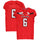 Texas Tech Red Raiders Team-Issued #6 Red Jersey with 150 Patch from the 2019 NCAA Football Season