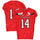 Texas Tech Red Raiders Team-Issued #14 Red Jersey with 150 Patch from the 2019 NCAA Football Season