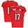 Texas Tech Red Raiders Team-Issued #17 Red Jersey with 150 Patch from the 2019 NCAA Football Season