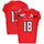 Texas Tech Red Raiders Team-Issued #18 Red Jersey with 150 Patch from the 2019 NCAA Football Season