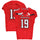Texas Tech Red Raiders Team-Issued #19 Red Jersey with 150 Patch from the 2019 NCAA Football Season