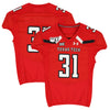 Texas Tech Red Raiders Team-Issued #31 Red Jersey with 150 Patch from the 2019 NCAA Football Season