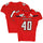 Texas Tech Red Raiders Team-Issued #40 Red Jersey with 150 Patch from the 2019 NCAA Football Season