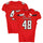 Texas Tech Red Raiders Team-Issued #48 Red Jersey with 150 Patch from the 2019 NCAA Football Season